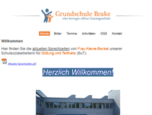 Tablet Screenshot of grundschule-brake.de